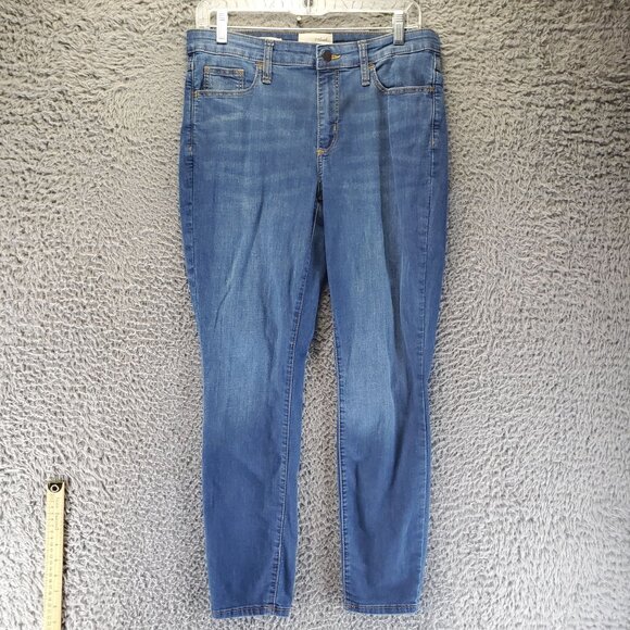 Universal Thread Jeans Womens 8/29R Blue Mid Rise Skinny Stretch Denim - Picture 1 of 13